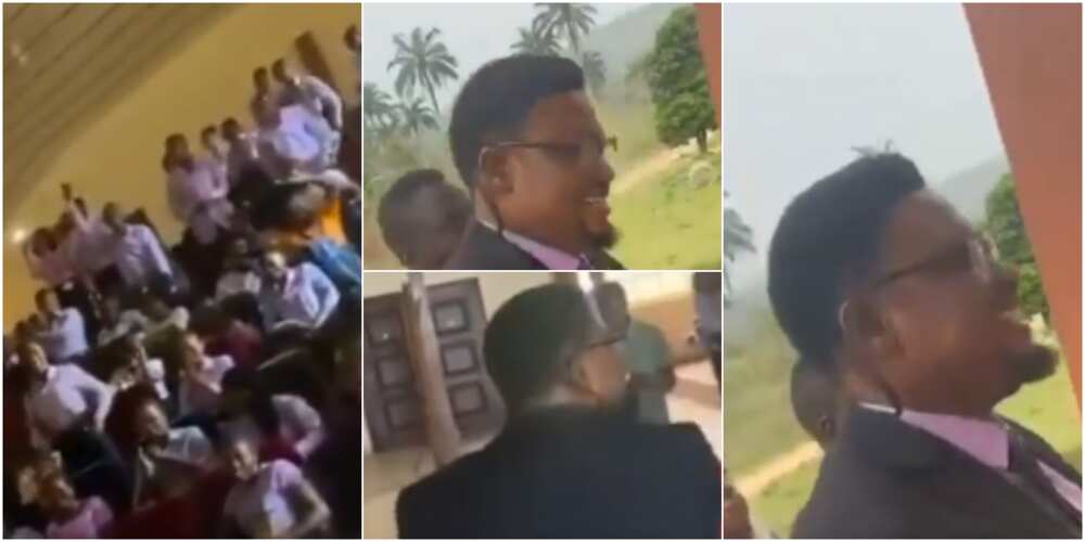 Many Call Out their Lecturers as Students Throw Surprise Birthday Party for their HOD, Video Warms Hearts
