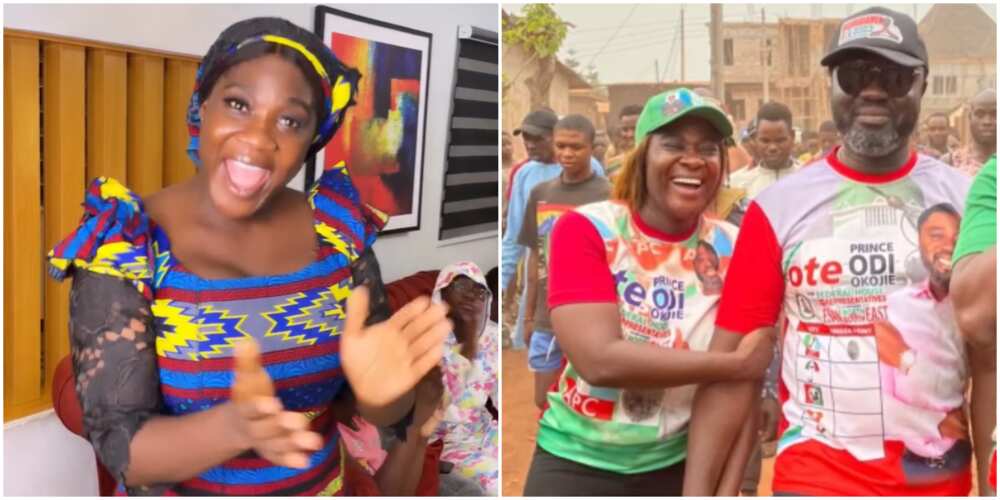 Mercy Johnson, Mercy Johnson campaigns with husband Prince Okojie