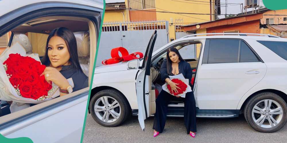 Clips of Nkechi Blessing's new ride goes viral
