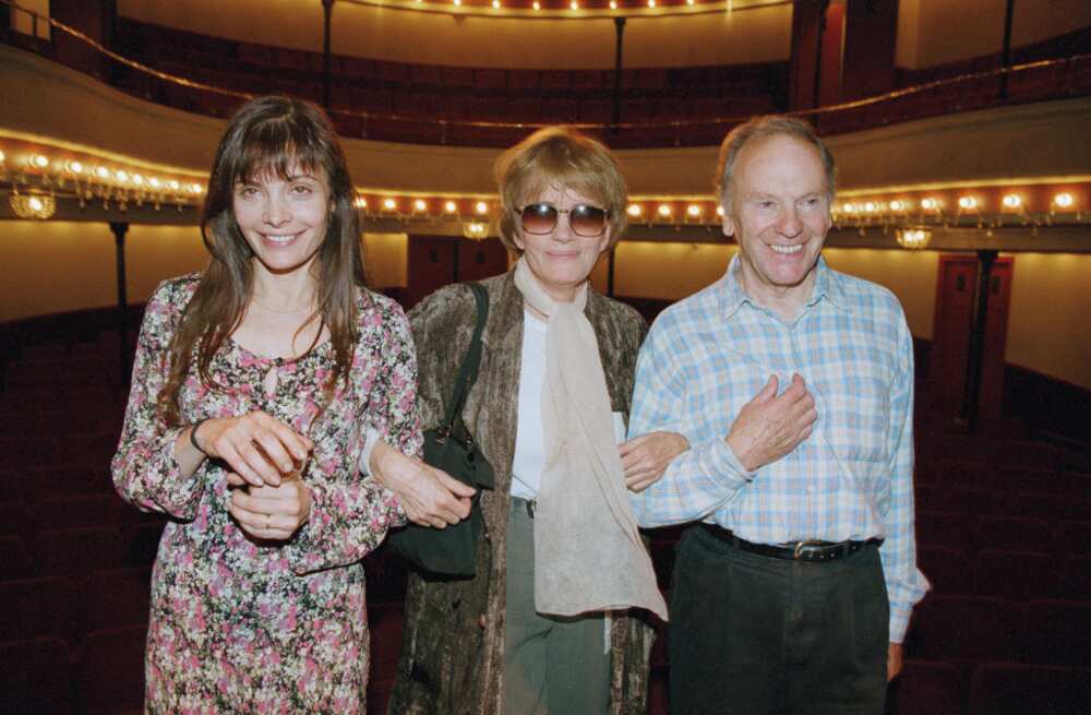 marie, nadine et Jean-Louis Trintignant