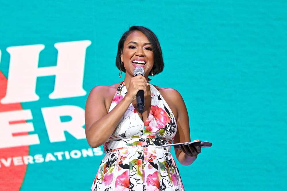 Tiffany Cross speaks during the 2022 Essence Festival of Culture