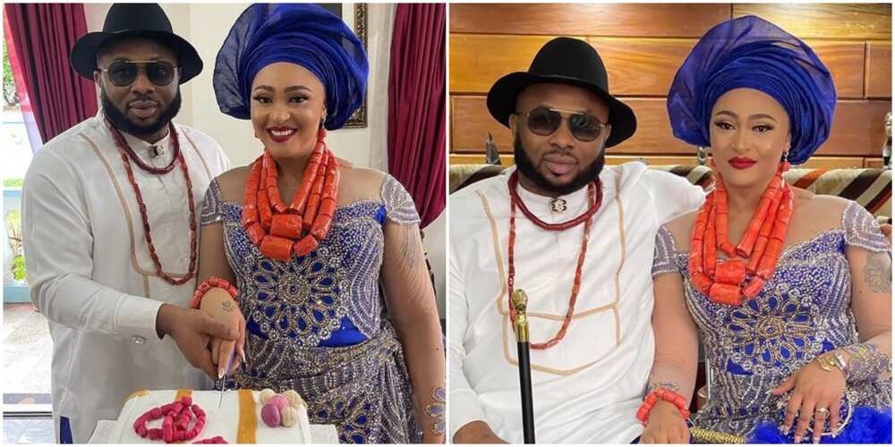 Olakunle Churchill and wife Rosy Meurer