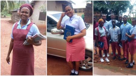 "She says she wants to study law": Nigerian mum who went back to JS3 after childbearing graduates from school