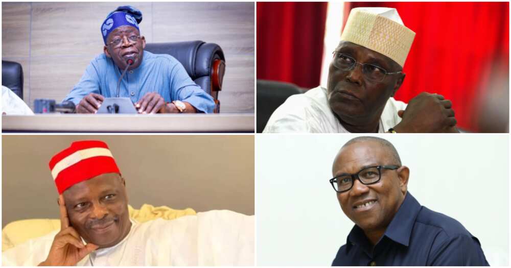 Peter Obi, 2023 elections, PDP, APC, Atiku Abubakar, Rabiu Kwankwaso, Bola Tinubu