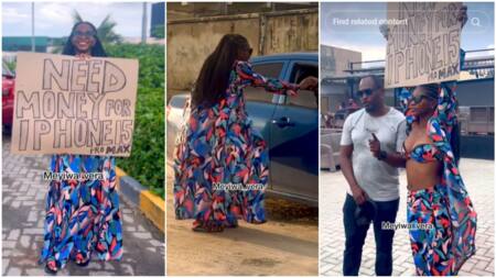 "I need money for iPhone 15 Pro Max": Lady begs for money on street, people support her
