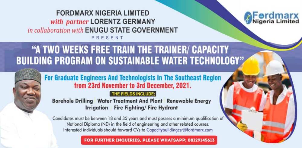 Water Technology: Enugu Govt Collaborates with Firms on Free Training of South East Graduates