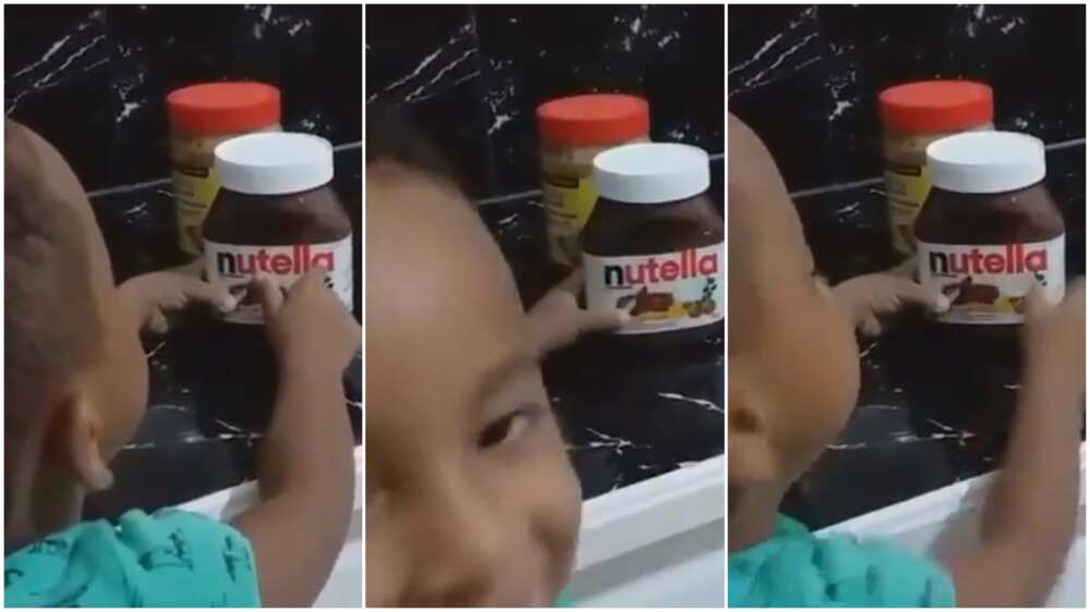 See the funny moment this kid tries to pronounce his favorite food in the kitchen (video)