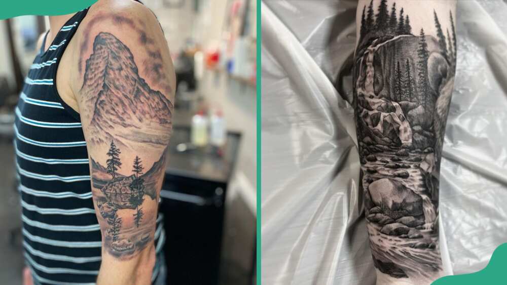 Nature half-sleeve tattoos