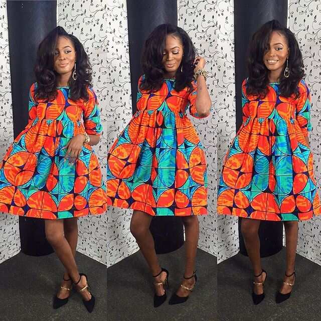 A line Ankara dress