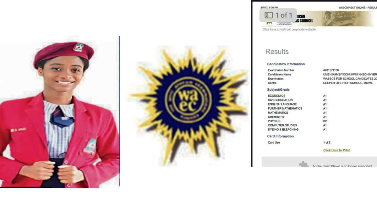 See WAEC result of Kamsiyochukwu who scored 360 in UTME