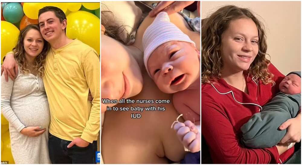 Photos of mum who welcomed a new baby.