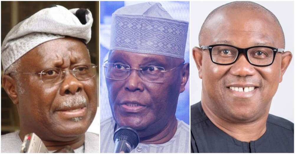 2023 general elections, PDP, Olabode George, Peter Obi, Labour Party, Atiku Abubakar