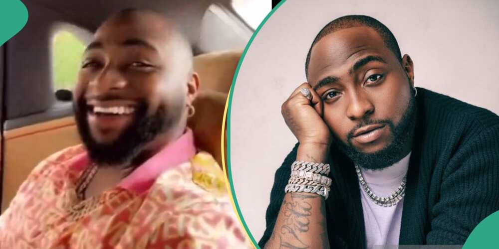 Davido smoking in front of police
