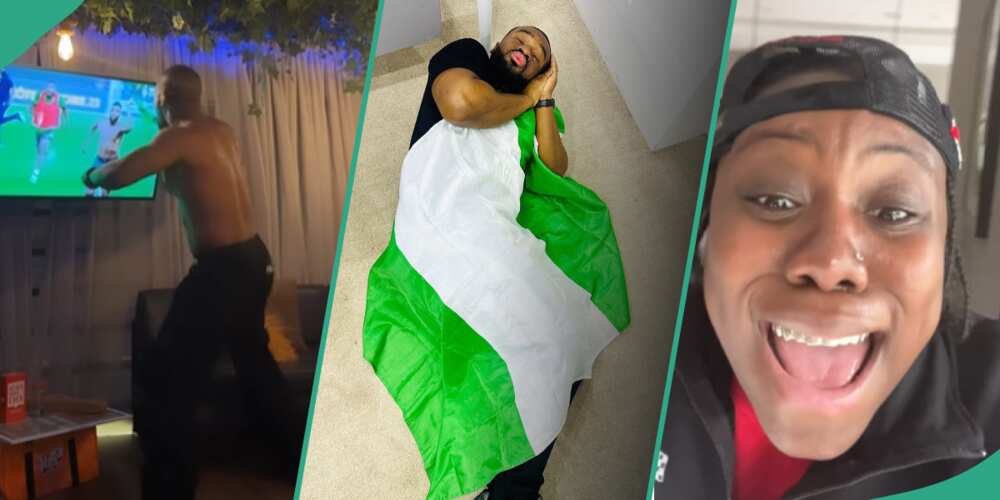 Clips of Nigerian celebrities celebrating the Super Eagles win over South Africa goes viral