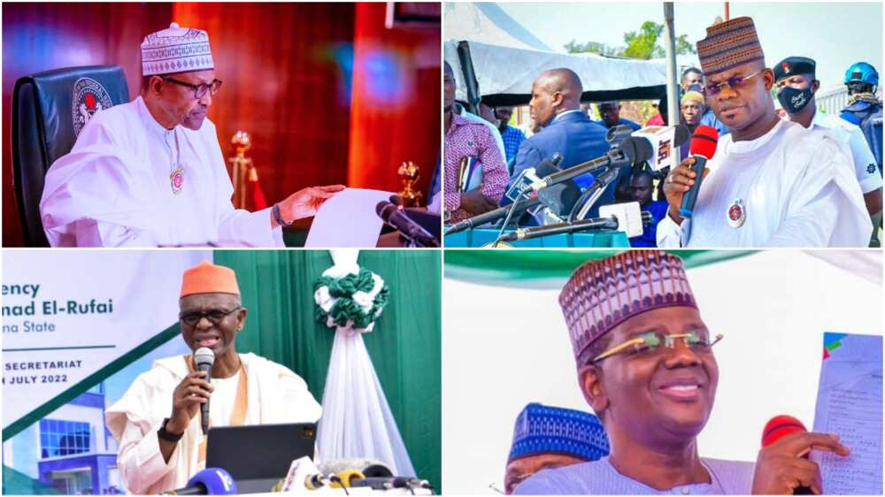 President Muhammadu Buhari, Nasir El-Rufai, governors