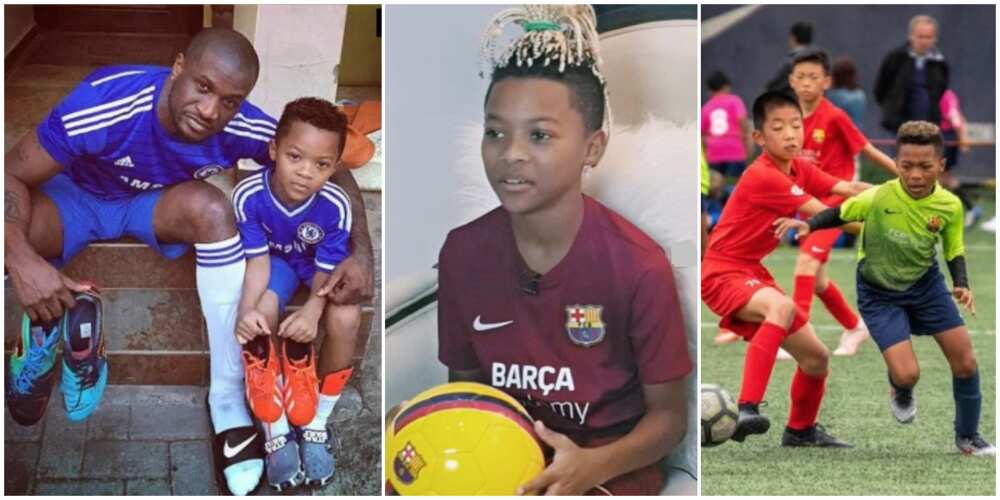 Peter Okoye ecstatic as Laliga and FIFA licence agent recognize his son Cameron