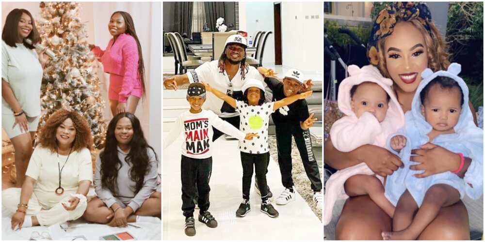 Double Blessings: 8 Nigerian Celebrities Who Are Proud Parents of Twin Children