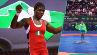 Jubilation as Nigerian female soldier wins gold at world wrestling championship