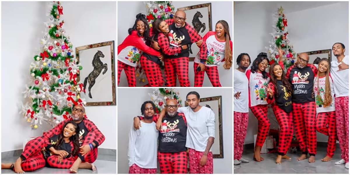 See how Iyabo Ojo, Paulo and their grownup children look in beautiful family Christmas photos