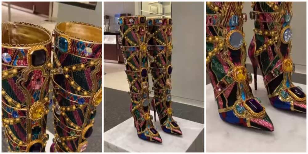 Photos of the Dolce & Gabbana boots.