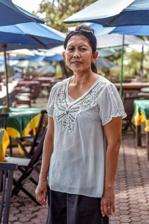 Pita Dewi, who worked at the hotel's spa for 18 years, now managers her parents' cafe
