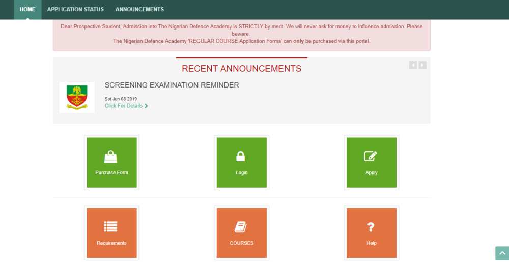 NDA registration portal NDA registration portal