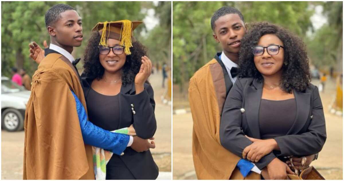 Actress Mide Martins gushes over grownup son as he clocks 20, shares adorable photos online, fans react