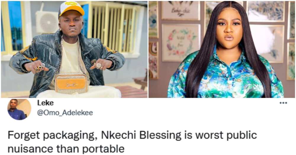 Actress Nkechi Blessing, singer Portable.