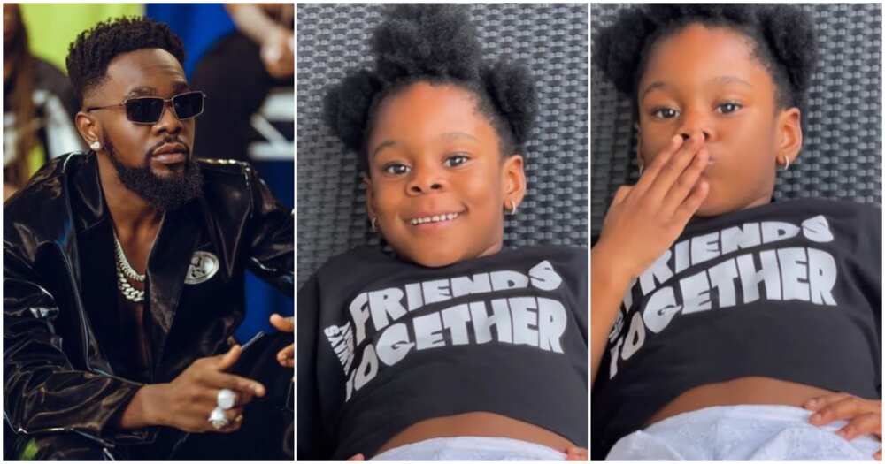 Photos of Patoranking and his daughter Wilmer