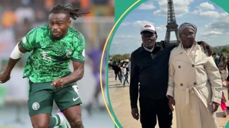 "Family over anything": Clips of Super Eagles star, Moses Simon and his parents in Paris goes viral