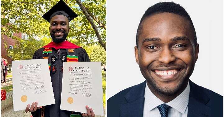 Man Bags Two Degrees, Harvard University