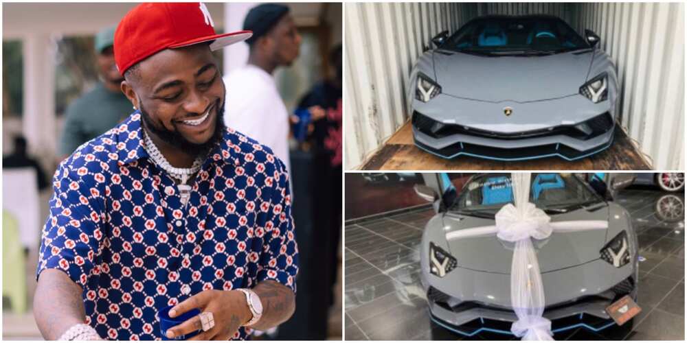 Davido Excited As Lamborghini Aventador That Cost Him N310 Million Is ...