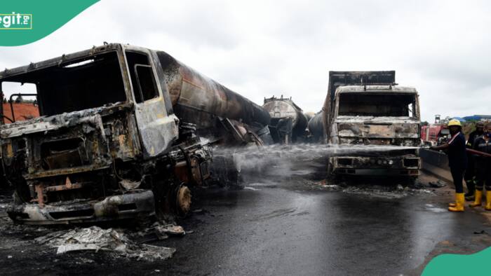 Tragedy as tanker explosion burns 5 to death, destroys 100 vehicles in Rivers