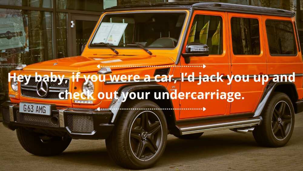 Pick up lines for car guys