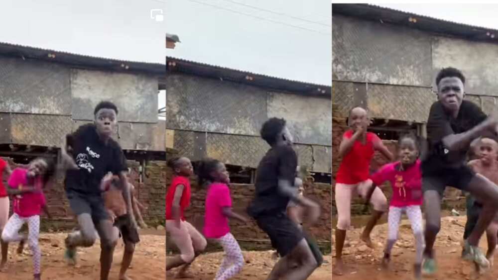 Children dance like the late pop star king Children dance like the late pop star king