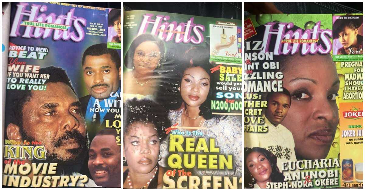 Nigerians reacts as epic throwback photos of Hint Magazine surface nigerian magazine covers