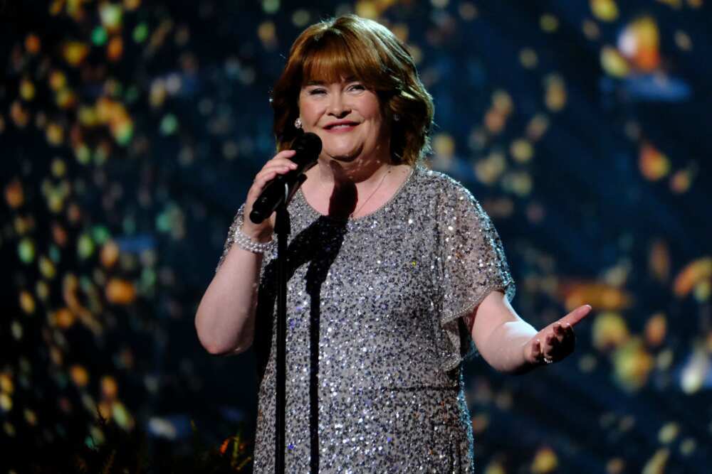 Susan Boyle qui n'est pas mariée. Susan Boyle qui n'est pas mariée.