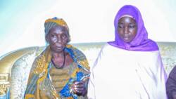 Emotional photos as abducted Chibok schoolgirl reunites with her family