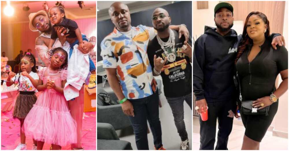Nigerian singer Davido and his loved ones