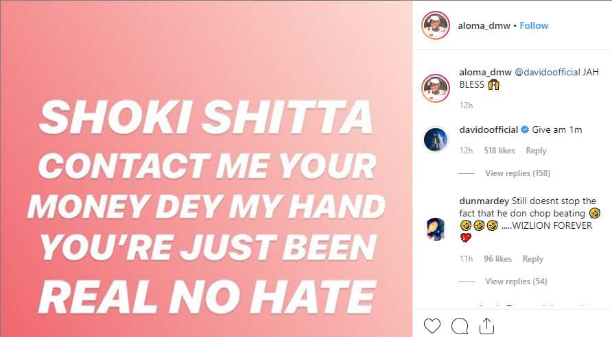 Wizkid mocks Shoki Shitta over his humiliation in Surulere by his fans, Davido tells him to call Lati