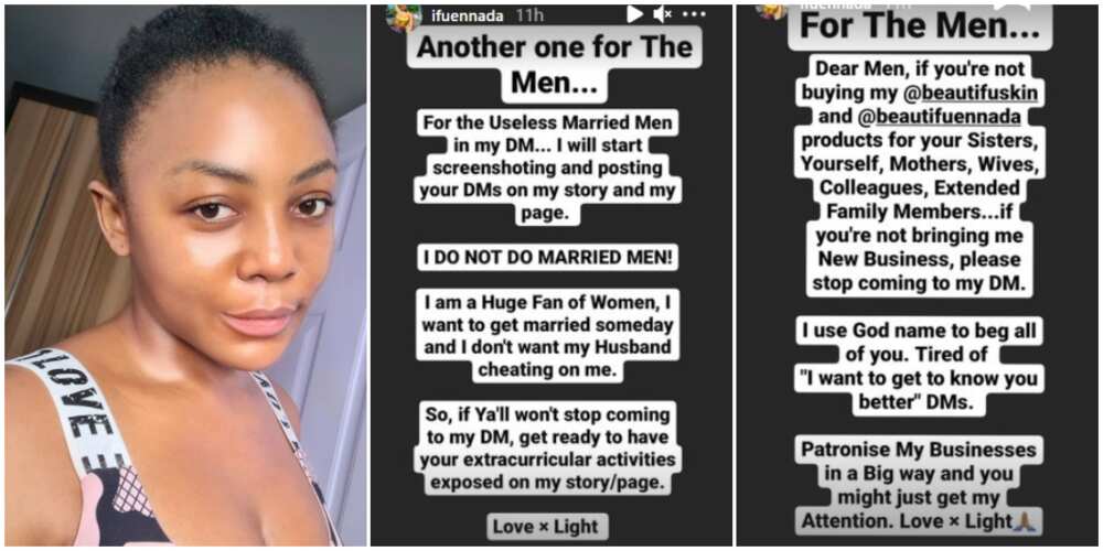 BBNaija star Ifu Ennada threatens to expose married men in her DM