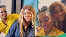 “2 Queens”: Fun video of Mercy Johnson and Jackie Appiah rapping Phyno’s song impresses fans