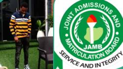 "How you take do am?" Young man who wrote JAMB exam for 3 years sheds tears, displays his UTME score