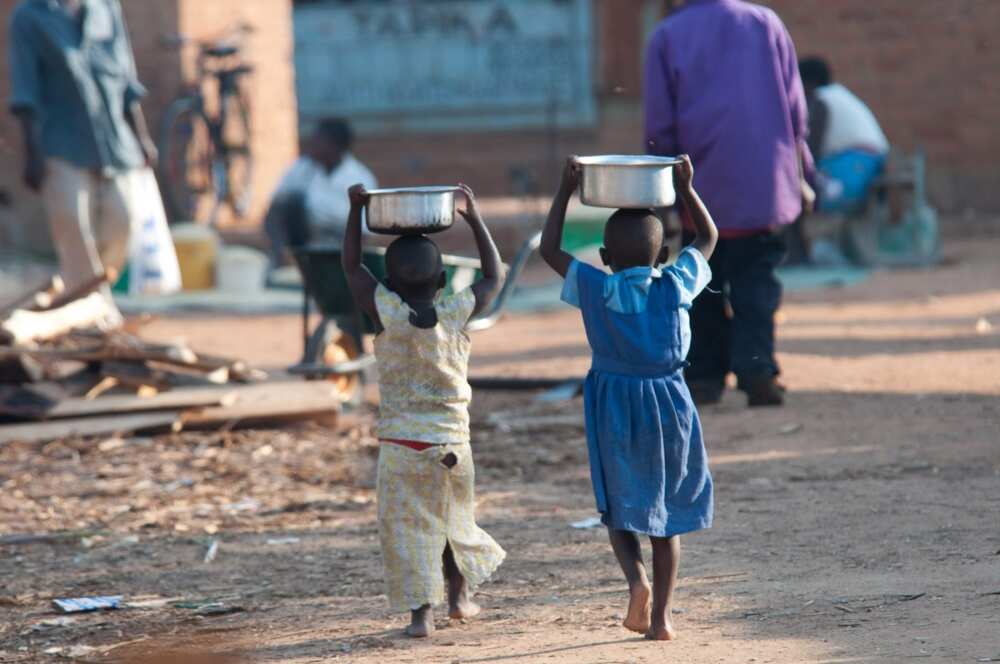 Poor children in Malawi