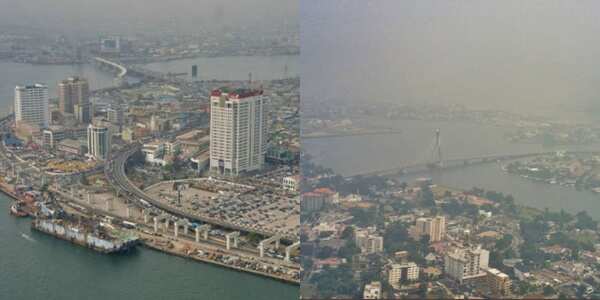 Like Paris like Lagos: Checkout beautiful aerial view pictures of Lagos state taken in Harmattan