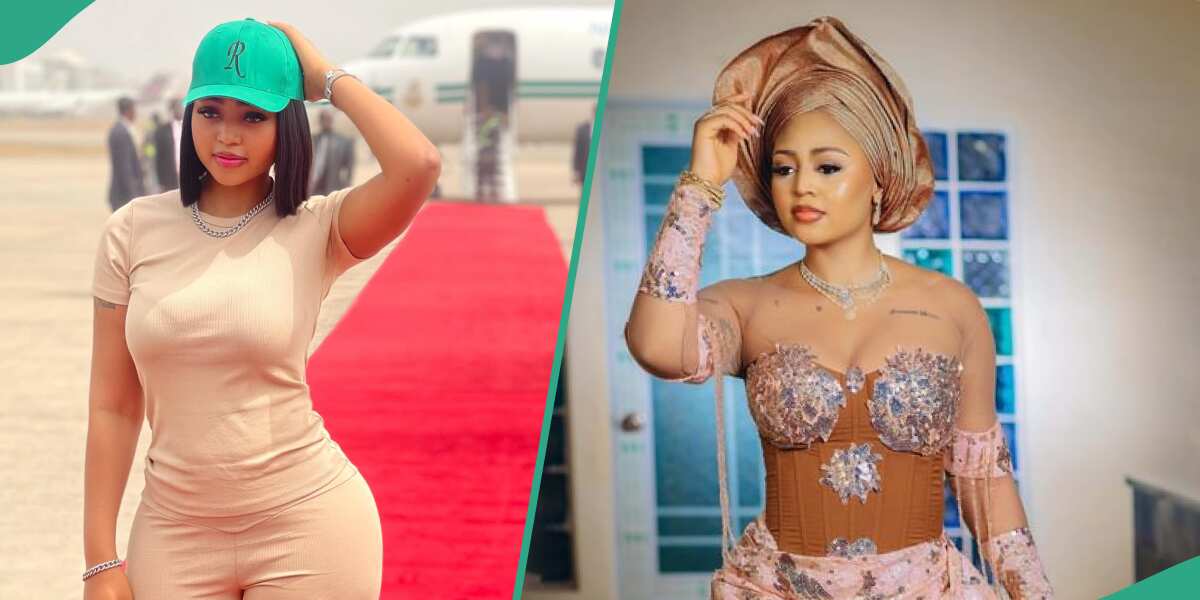 Check out the show-stopping outfit Regina Daniels wore that had her fans pleased
