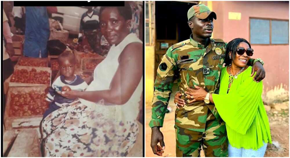 Photos of a mother with her son. Photos of a mother with her son.