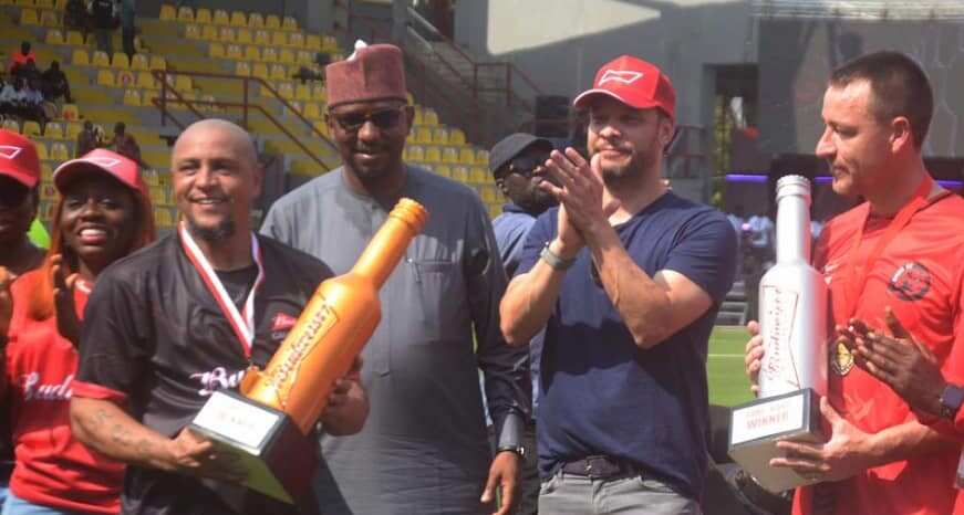 Terry, Carlos, Thrill Nigerian Football Fans at Budweiser Game of Kings