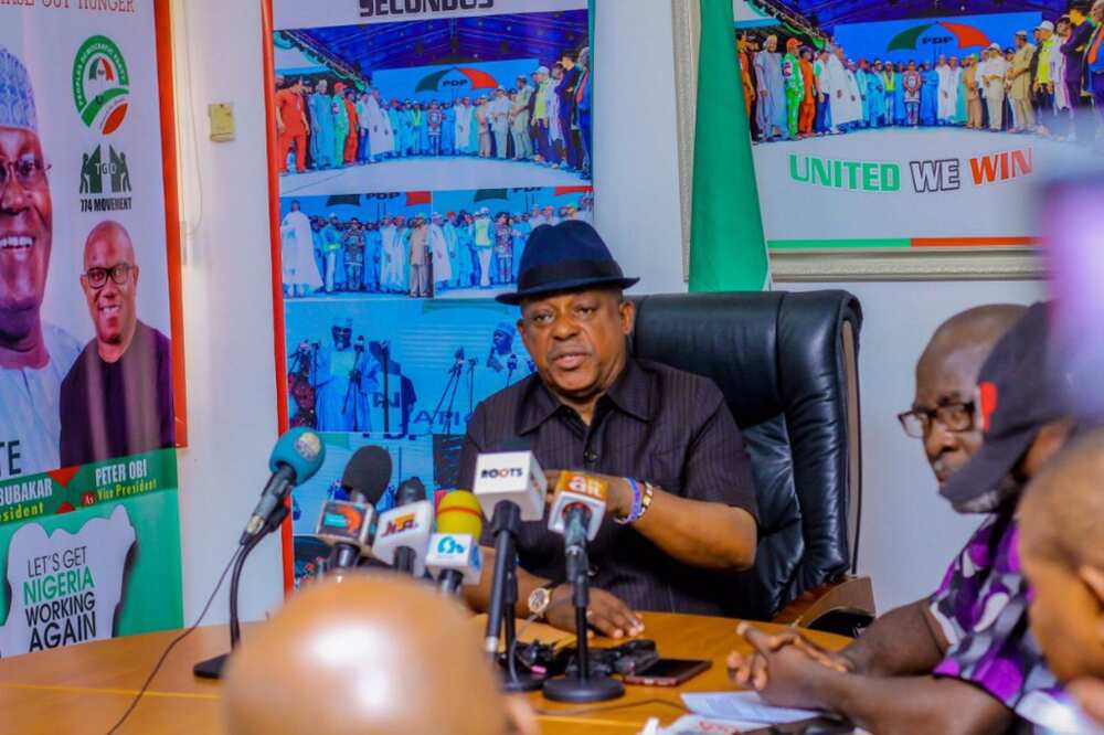 Okupe seeks a solution to the crisis rocking the PDP.