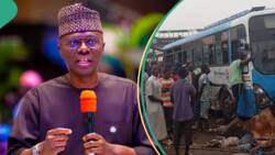 BREAKING: Tragedy as truck rams into BRT on Lagos-Ibadan expressway